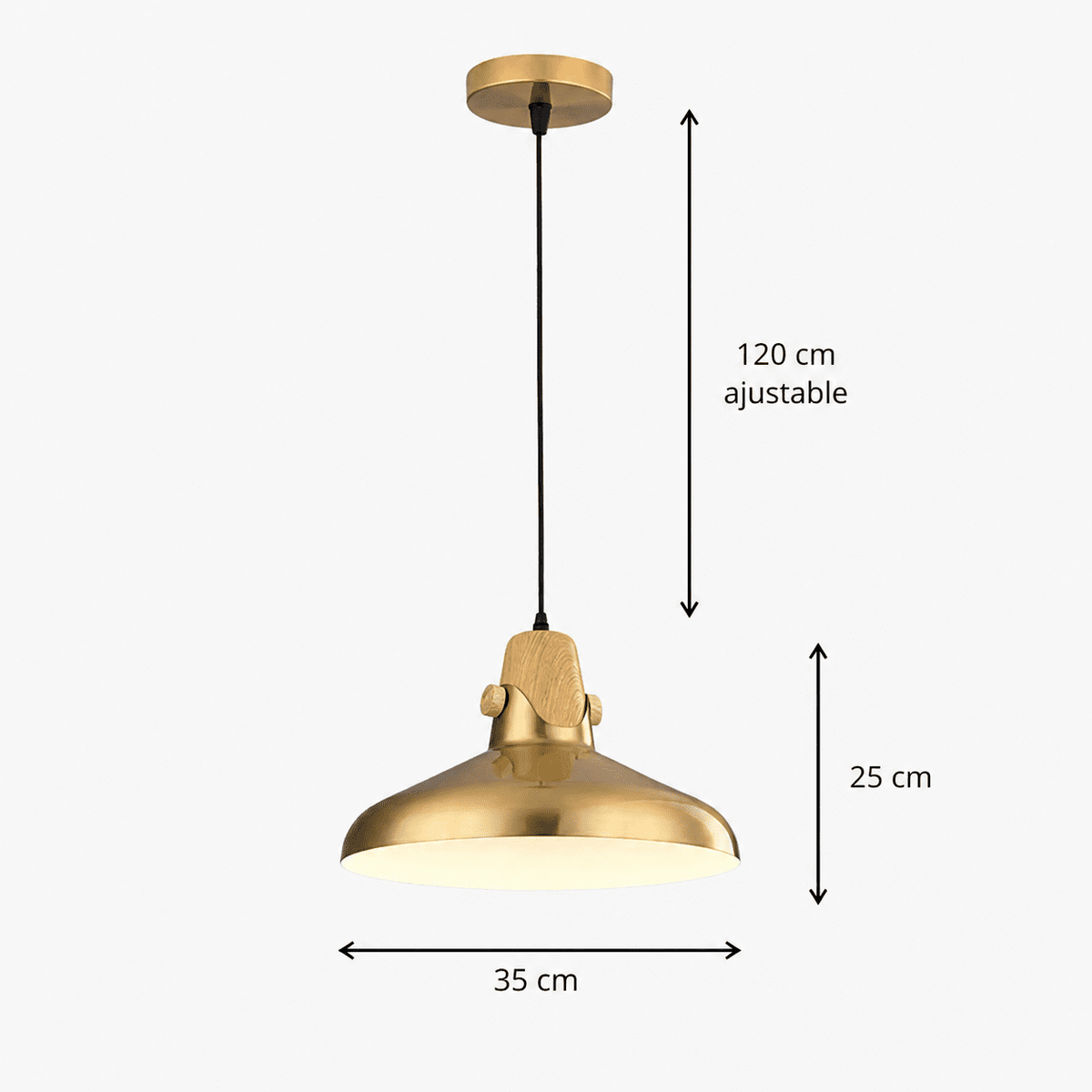 Antique Gold Light Pendant - image 5