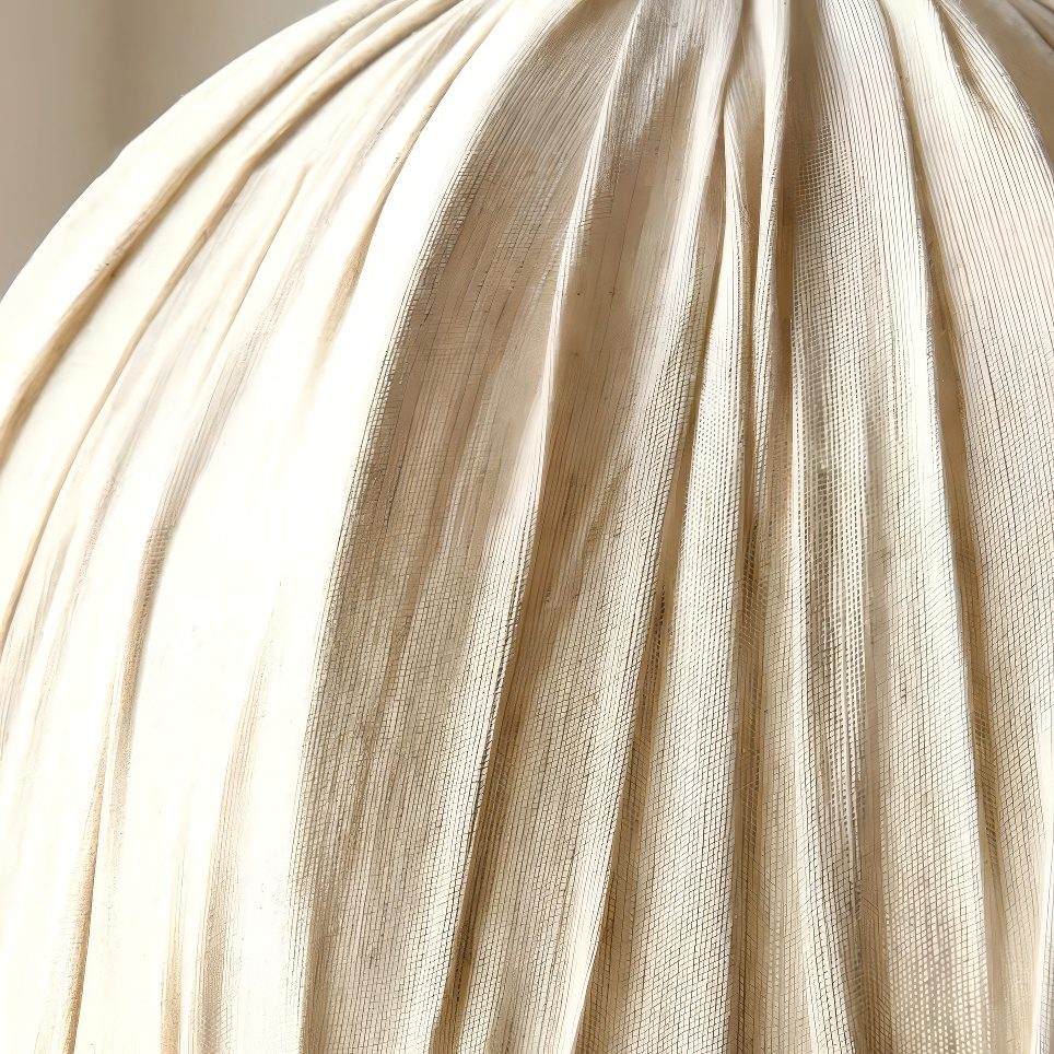 Beige Fabric Pendant Light - image 7