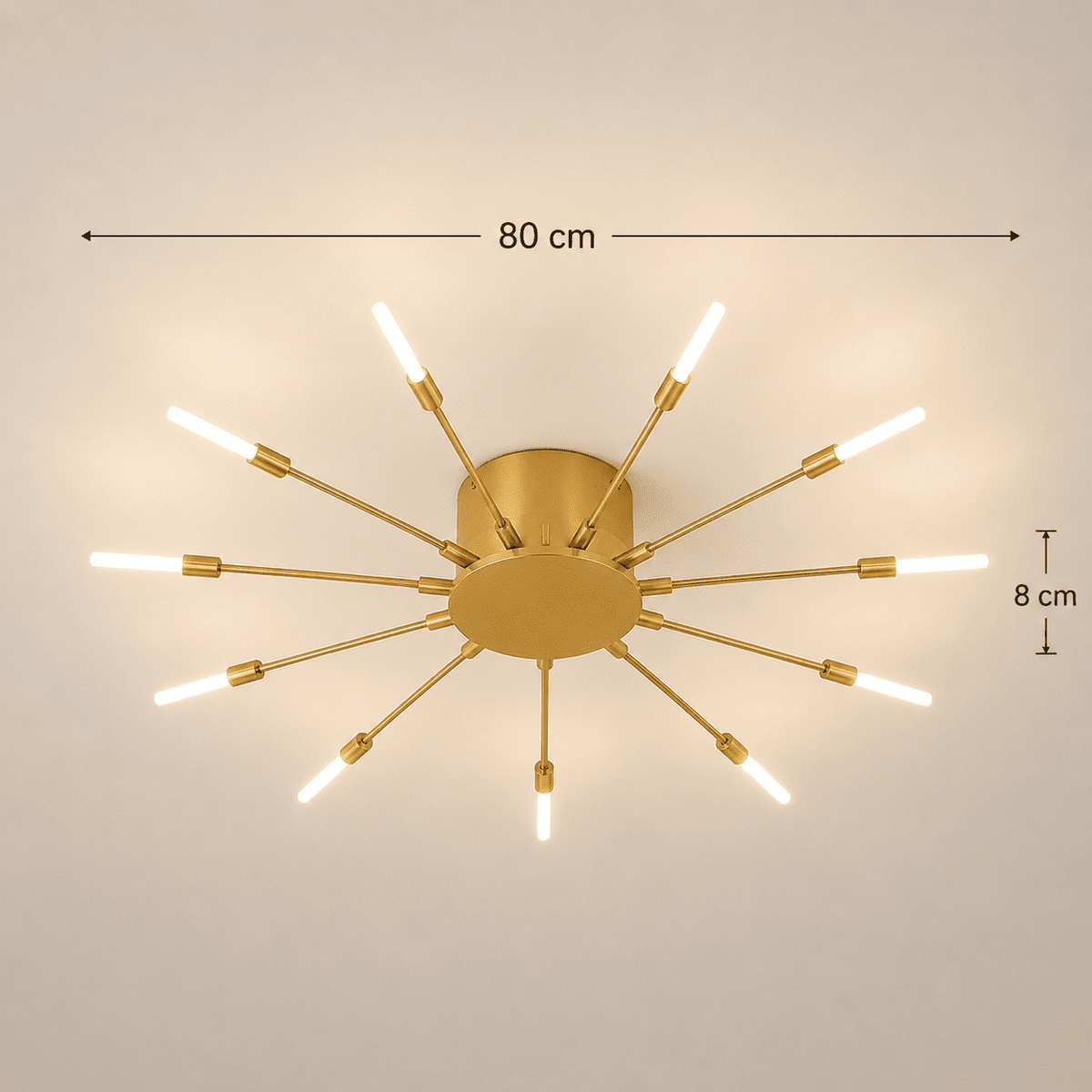 Black Sputnik Ceiling Light - image 2