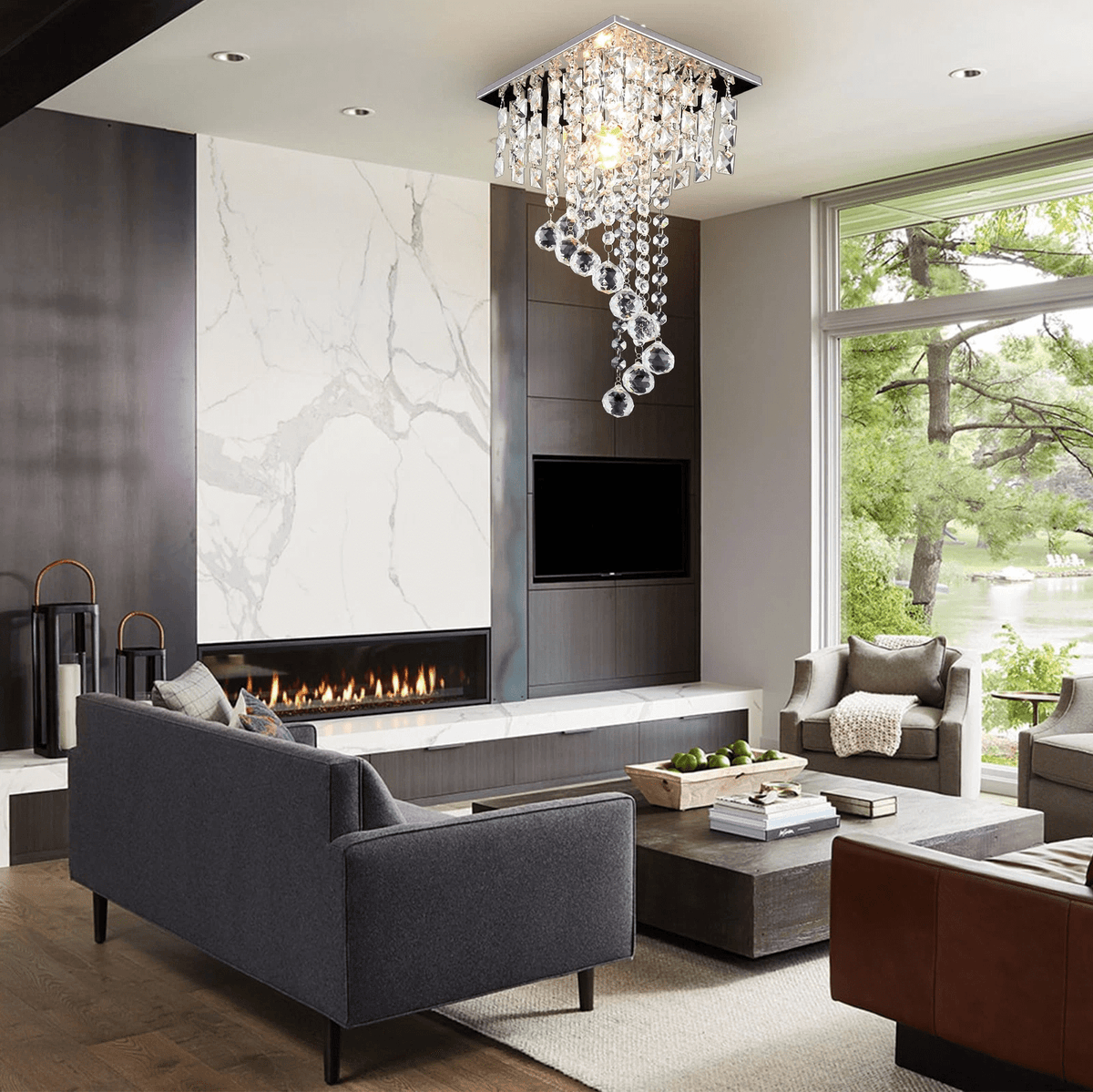 Crystal Ceiling Light