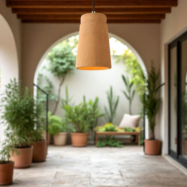Terracotta Pot Pendant Light