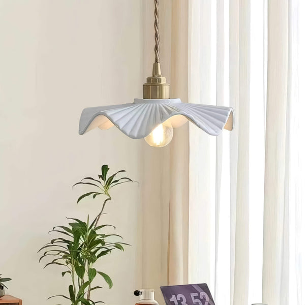 Ceramic Petal Pendant Light