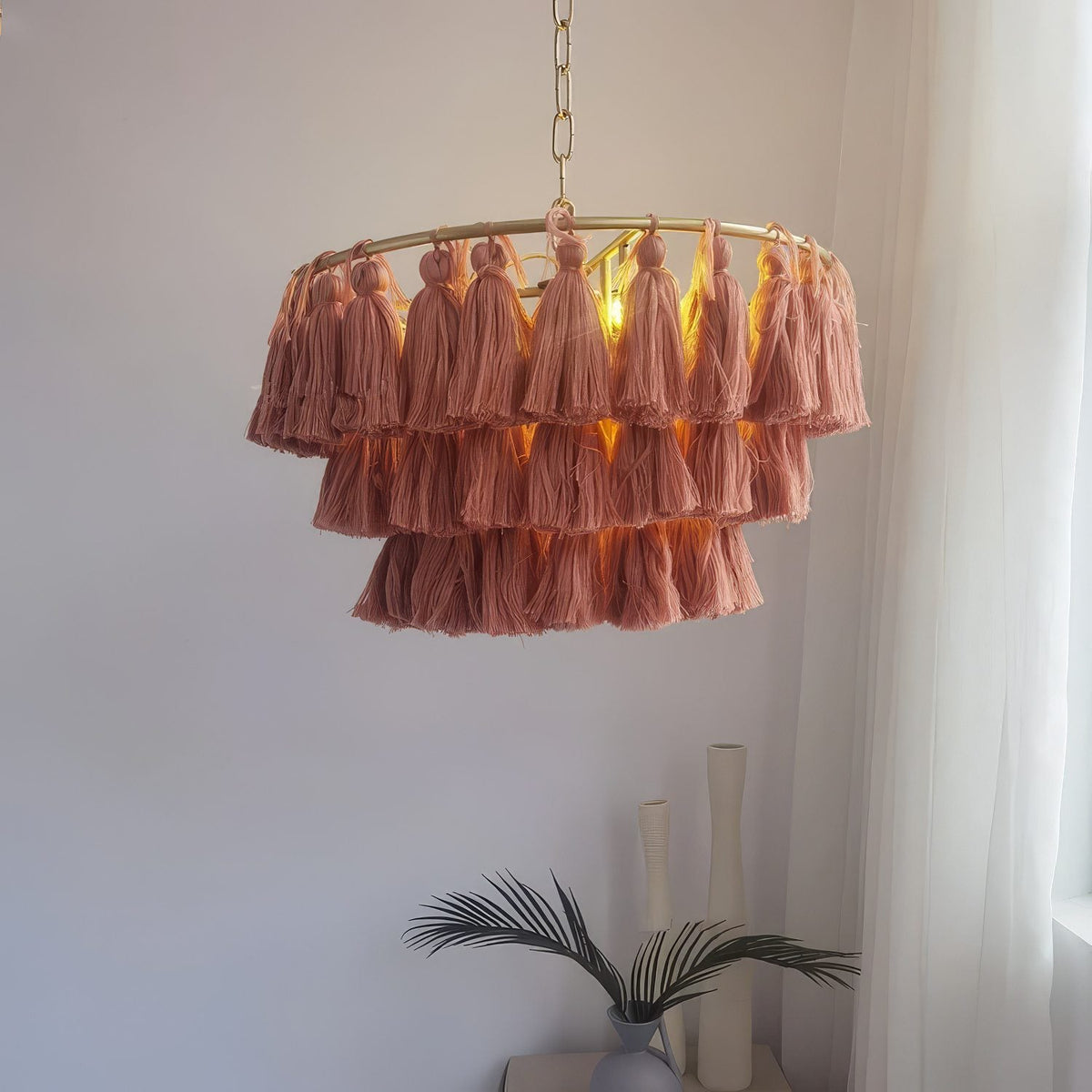 Cotton Pompom Pendant Light - image 11