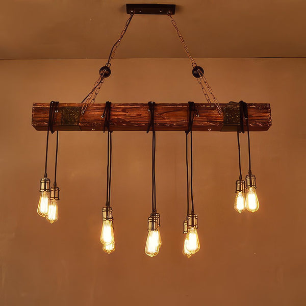 Rustic Wooden Ceiling Light