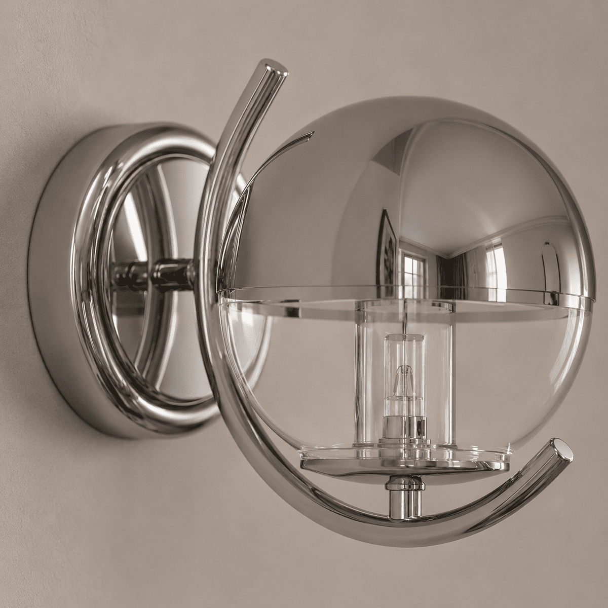 Silver Wall Light - image 5
