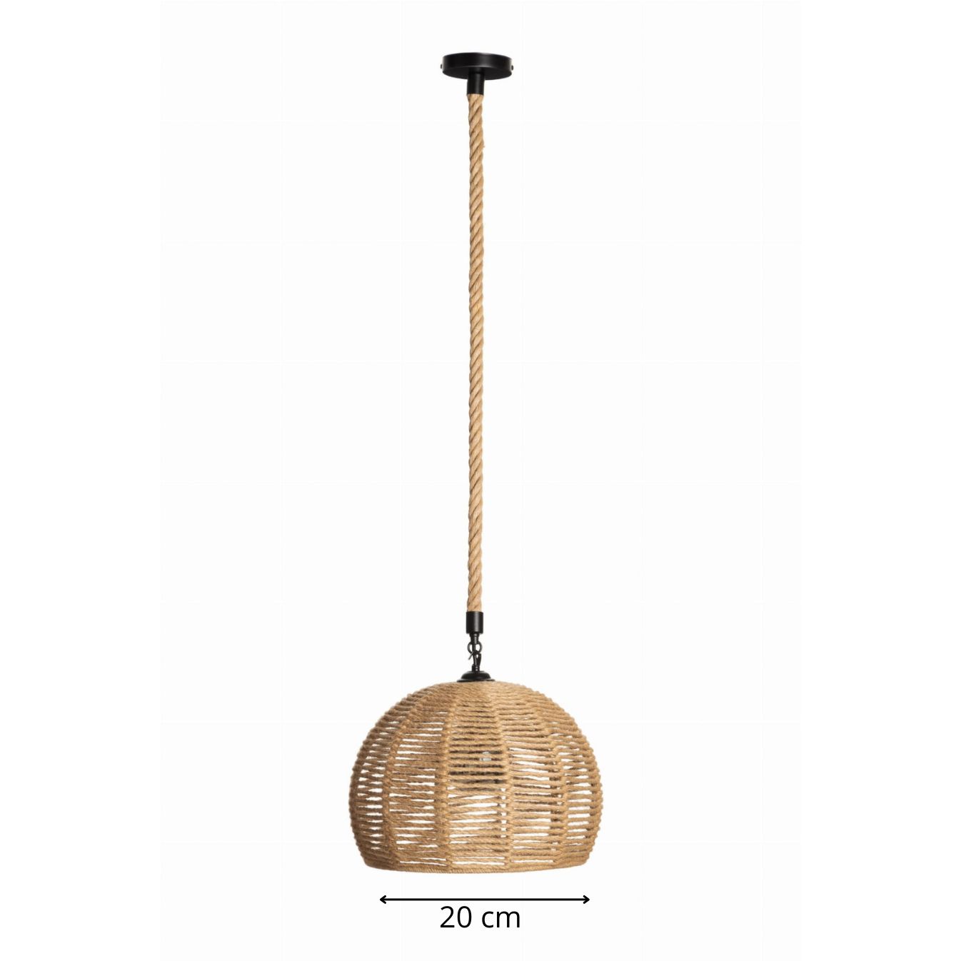 Suspension corde boule view 5