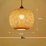 Suspension boule en rotin view 3