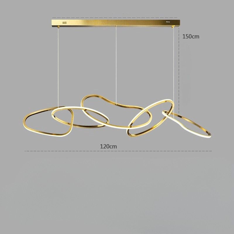 Suspension design LED ruban ondulé view 2