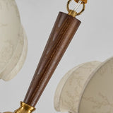 3 Light Brass Chandelier view 5