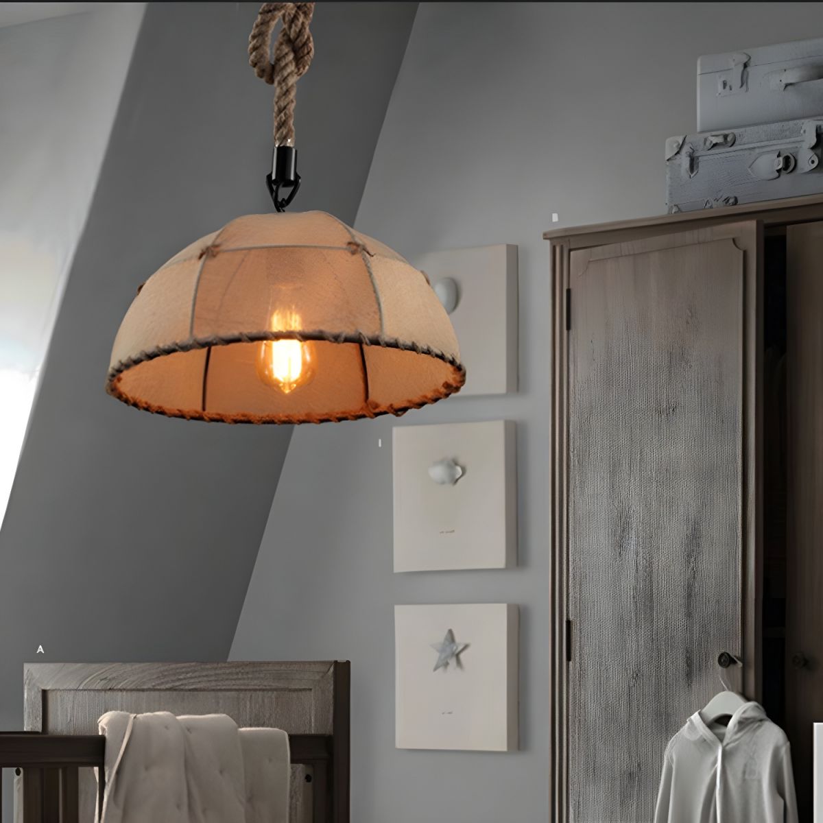 Suspension lin style industriel view 3