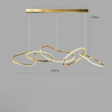 Suspension design LED ruban ondulé view 3