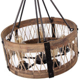 Suspension industrielle corde bois scandinave view 7