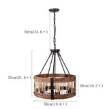 Suspension industrielle corde bois scandinave view 9