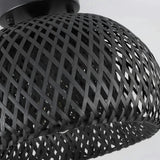 Suspension bambou abat jour noir view 10