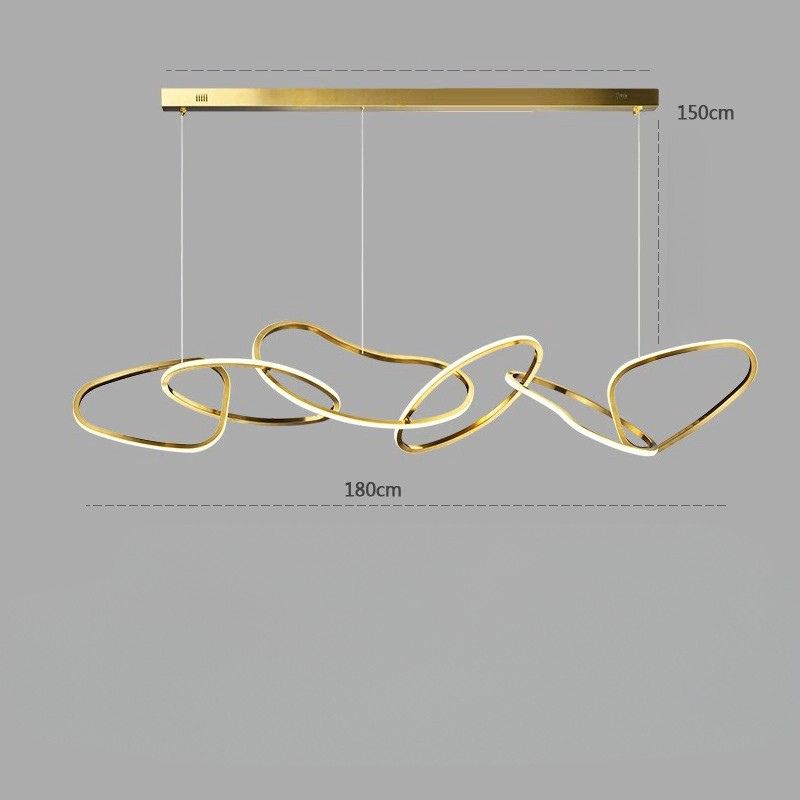 Suspension design LED ruban ondulé view 4