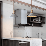 Suspension laiton vieilli vintage view 8