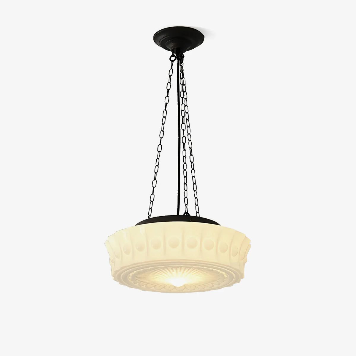 Art Deco Opaline Pendant Light view 2