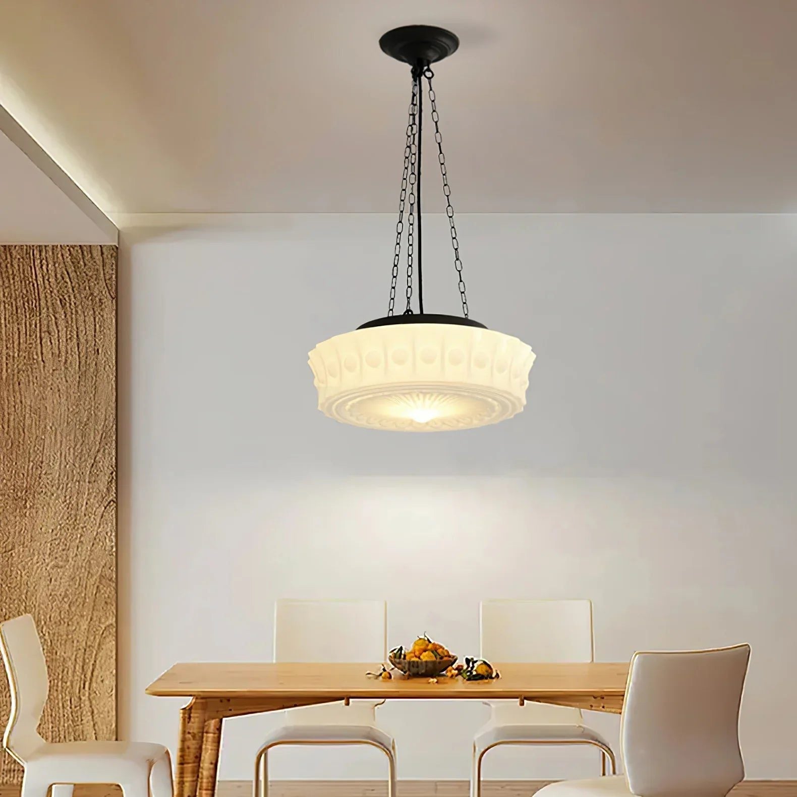 Art Deco Opaline Pendant Light view 4