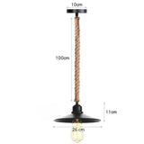 Lampe corde suspension industrielle view 3