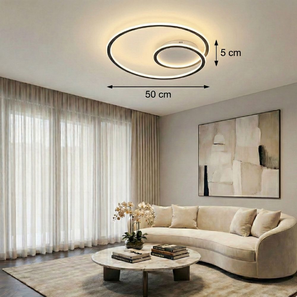 2 Ring Ceiling Light view 11