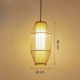 Lampe bambou suspension view 3