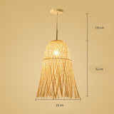 Suspension paille rotin view 7