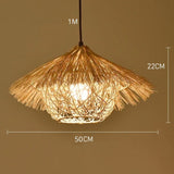 Suspension paille chapeau chinois view 8