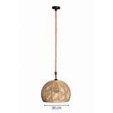 Suspension corde boule view 3