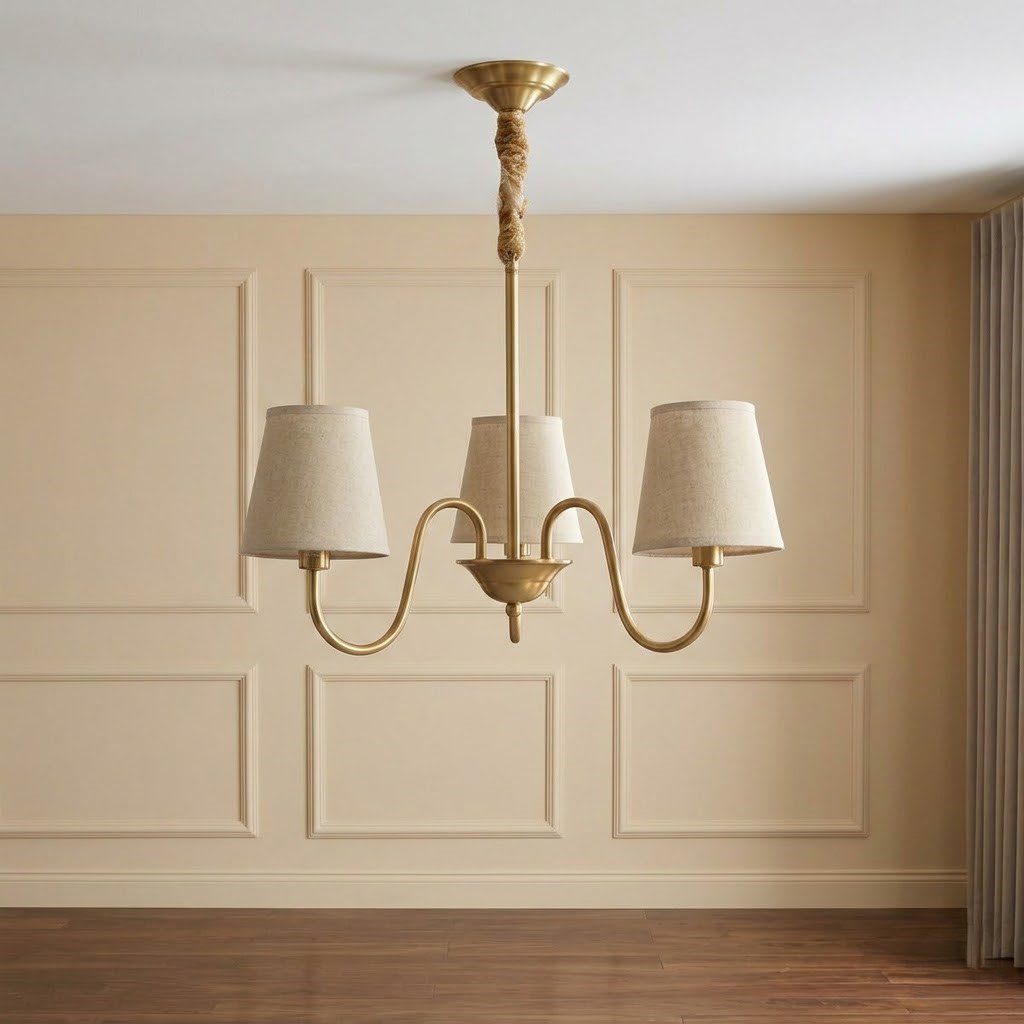 3 Arm Ceiling Light with Shades view 6