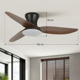 3 Blade Ceiling Fan with LED Light view 8