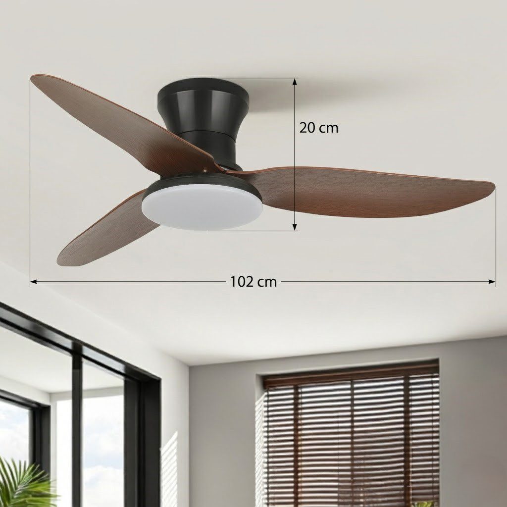 3 Blade Ceiling Fan with LED Light view 8