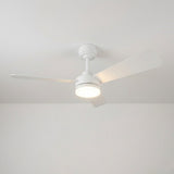 3 Blade White Ceiling Fan with Light view 8