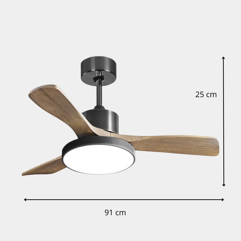 3 Blade Wood Ceiling Fan view 12