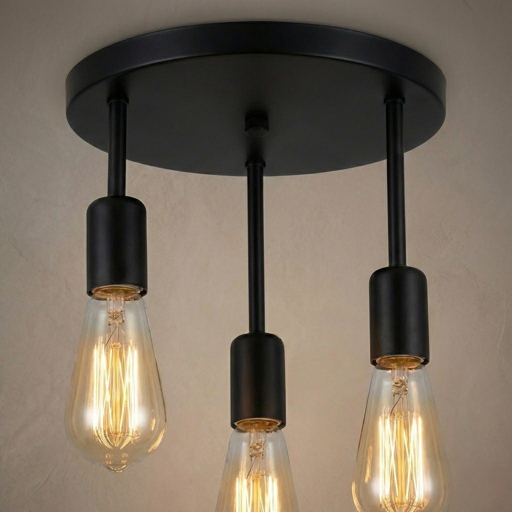 3 Bulb Ceiling Light view 4
