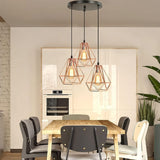 3 Copper Pendant Lights view 1