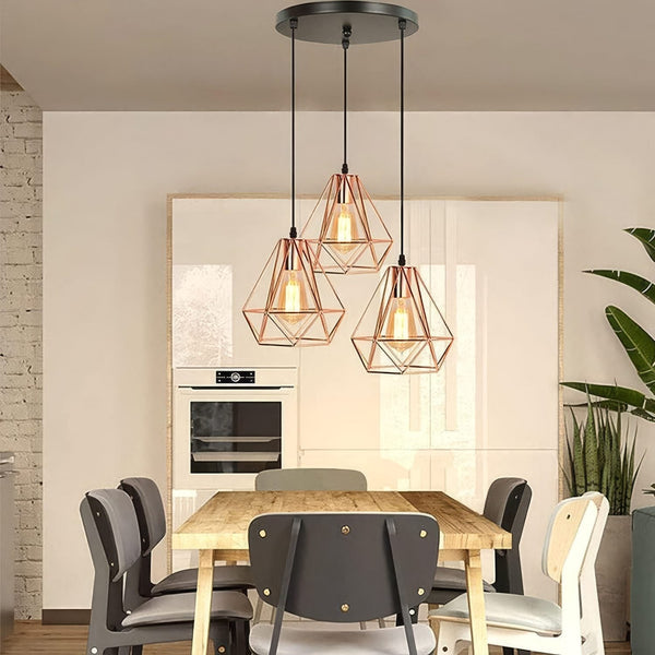 3 Copper Pendant Lights