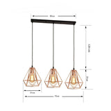 3 Copper Pendant Lights view 3