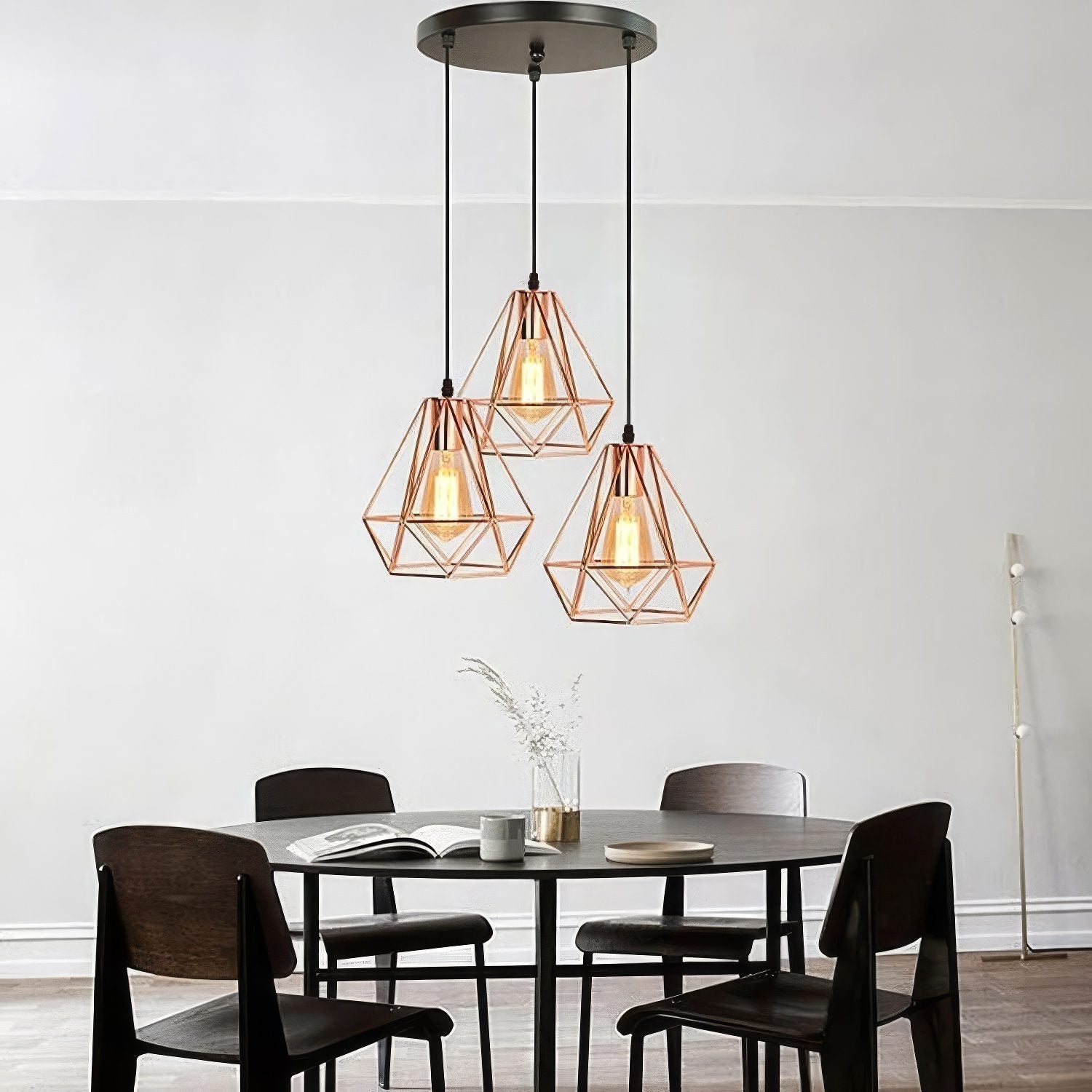 3 Copper Pendant Lights view 7