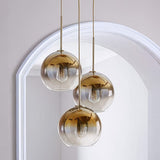 3 Globe Smoked Glass Pendant view 5