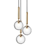 3 Glass Ball Pendant Light view 3