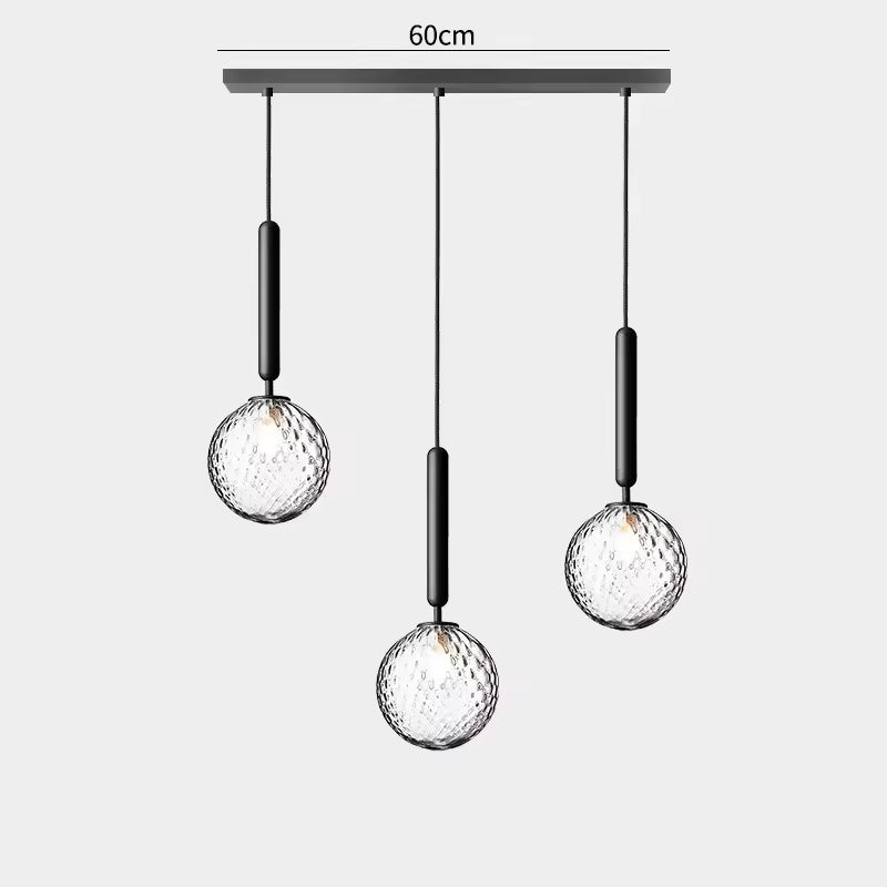 3 Glass Ball Pendant Light view 5