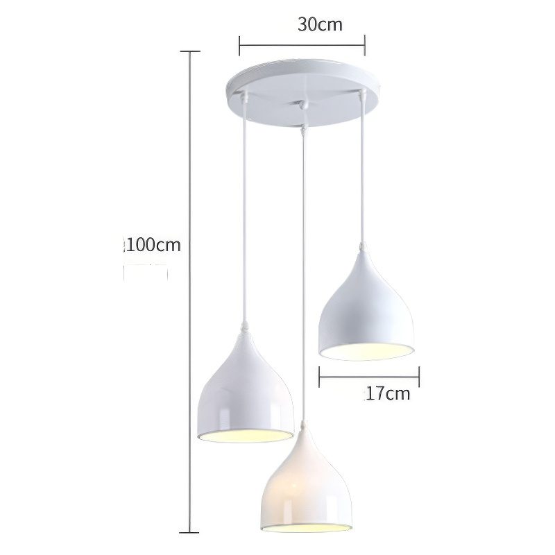 3 Light Bar Pendant Light view 2