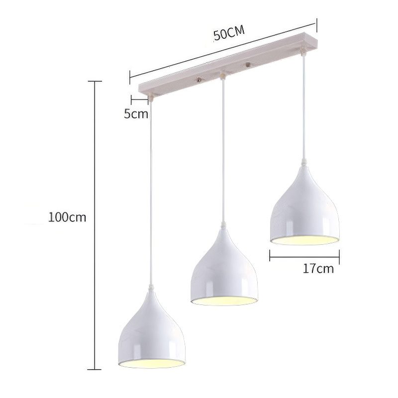 3 Light Bar Pendant Light view 3