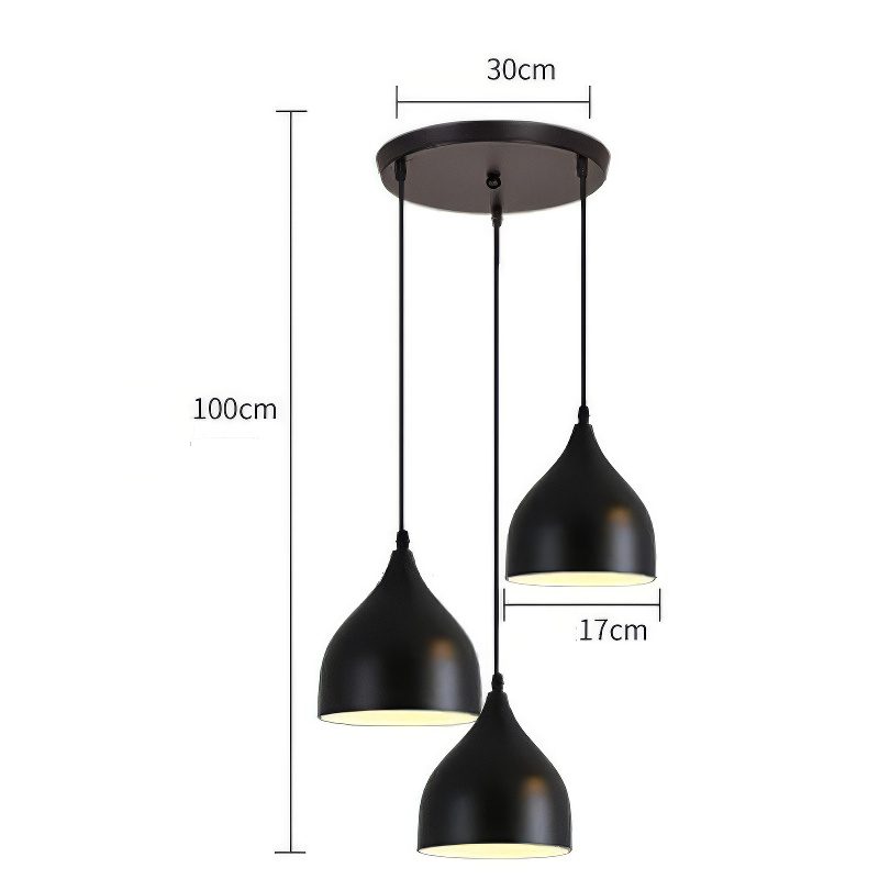 3 Light Bar Pendant Light view 4