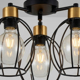 3 Light Cage Ceiling Light view 2