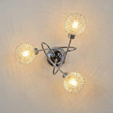 3 Light Chrome Ceiling Light view 3
