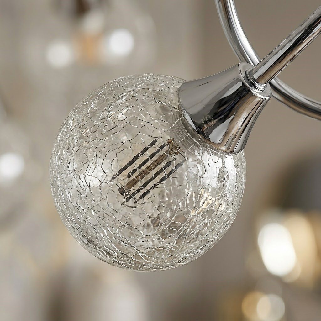 3 Light Chrome Ceiling Light view 5