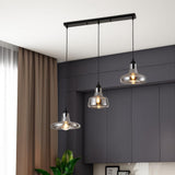 3 Light Cluster Pendant Black view 1