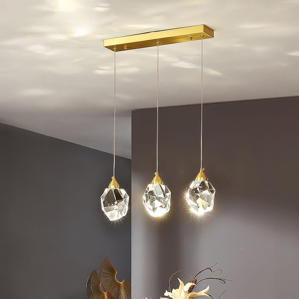 3 Light Crystal Pendant view 7