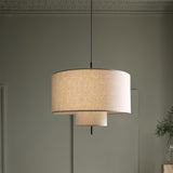 3 Light Drum Pendant view 2